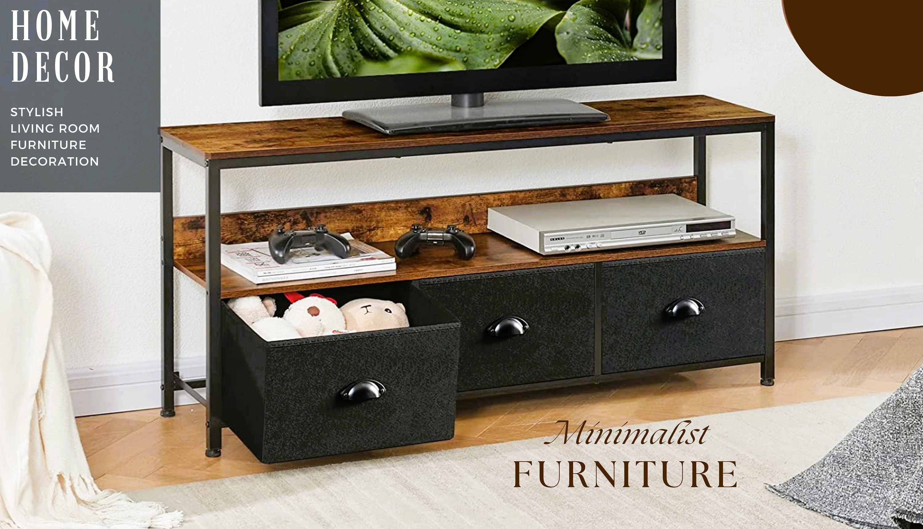 TV Stand With Storage Modern Tv Console Wide Dresser for - Etsy