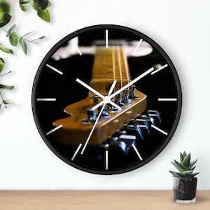Horloge murale guitare - Silent Clock