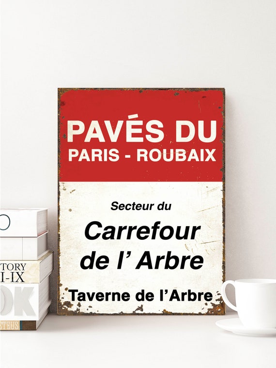 Cartel de ciclismo Paris Carrefour de l'Arbre - Etsy España