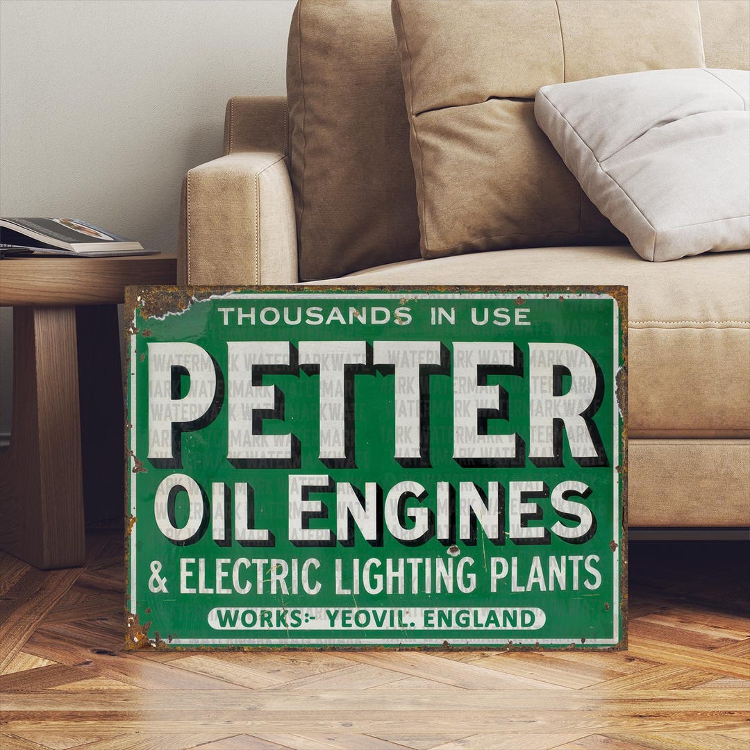English Petter Oil Advertising Sign - Etsy Australia