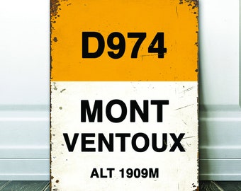 Mont Ventoux French Road Tour Cycling Sign - Cycling Gift