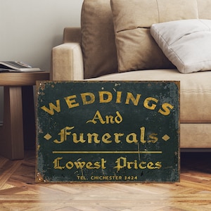 English Shop Advertising Sign