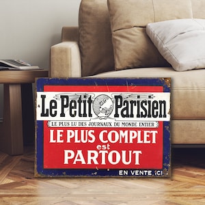 French Le Petit Parisien Sign