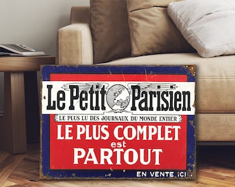 French Le Petit Parisien Sign