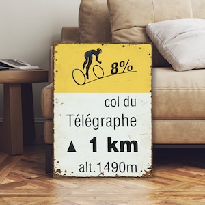 Col Du Telegraph ツール・ド・フランス サイクリング サイン - サイクリストへのギフト