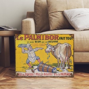 Bord Franse boerderij reclame café