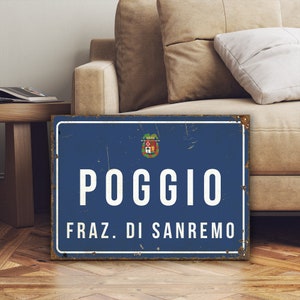 Poggio Road Cycling Sign - Cycling Gift