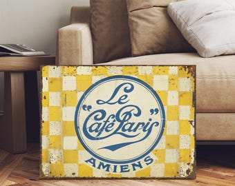 French Coffee Shop Kitchen Sign
