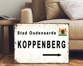 Tour Of Flanders  Koppenberg Climb Marker Sign - Gift for Cyclist