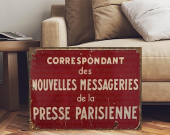 French Decor Advertising Shop Sign