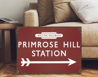 Englische Eisenbahn LNER Primrose Hill Schild