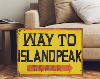 ISLAND PEAK EVEREST  Base Camp Mountaineering Sign
