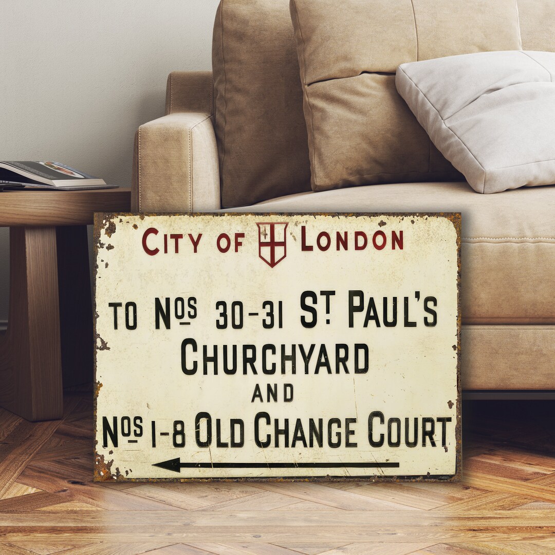 English Edwardian Street Sign - Etsy