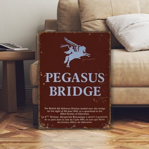 WW2 D-Day Pegasus Brücke britischer Fallschirmjäger Zeichen