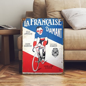 French Road Tour Cycling Sign - Cycling Gift