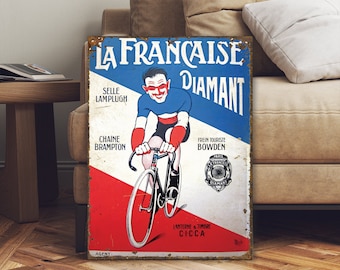 French Road Tour Cycling Sign - Cycling Gift