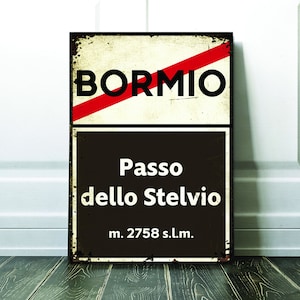 Passo Dello Stelvio 道路サイクリング サイン - サイクリング ギフト