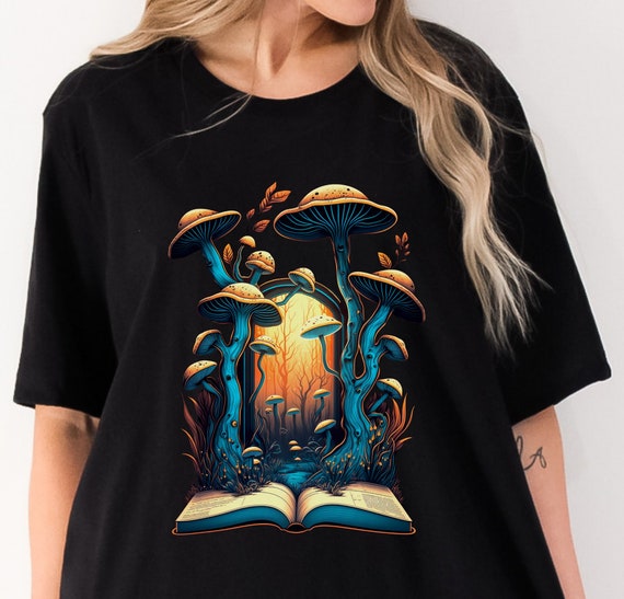 Books are Magic Shirt Book Shirt Mushroom Shirt Fantasy Shirt Book Lovers Shirt Gift Book Lover Dark Academia Bookworm Bookish Gift