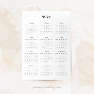 2023 ANNUAL CALENDAR