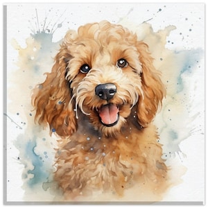 Cockapoo Watercolour Canvas