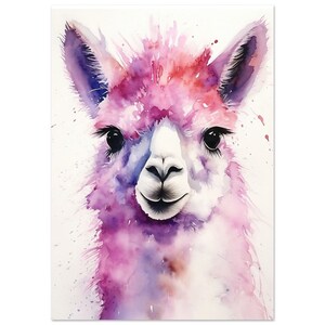 Lama Watercolour Print