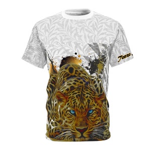 Graphic Leopard Print T-Shirt || Women's Animal Print Tee || Trendy Graphic Shirt || Gift for Her || Fashionable Top