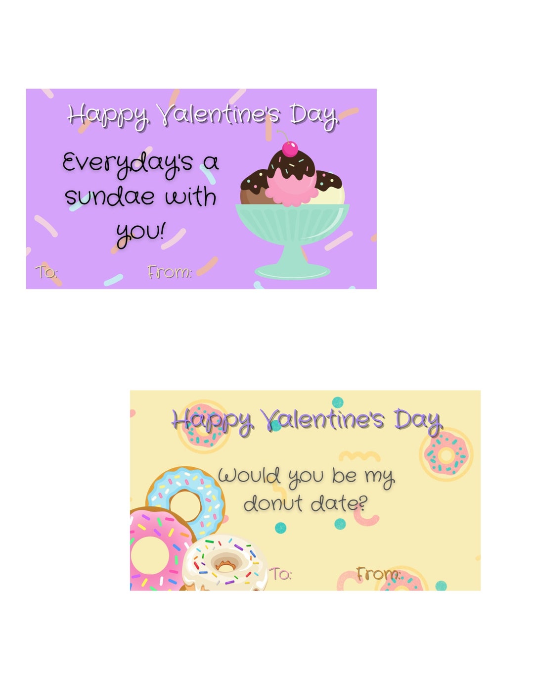 Sweet Treat Valentines Etsy