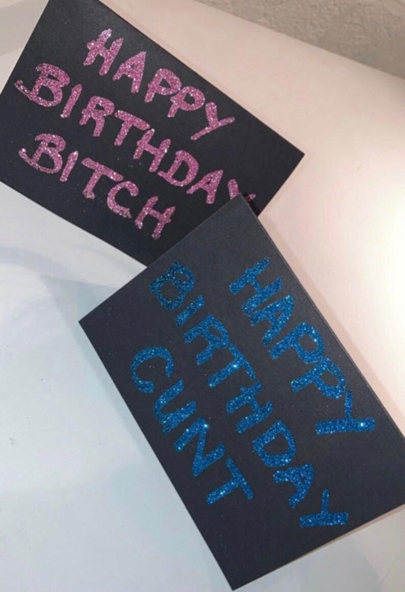 Personalised Glitter Bomb Greeting Card Prank Anonymous Etsy