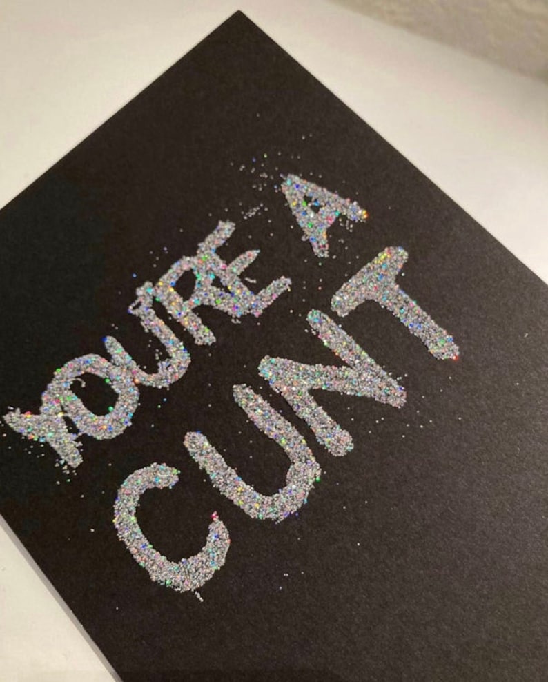Personalised Glitter Bomb Greeting Card Prank Anonymous Etsy