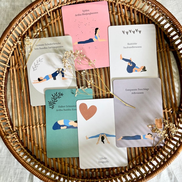 Yin Yoga BASIC POSTURES Asana card set