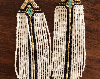 Aretes chaquira mexico boho