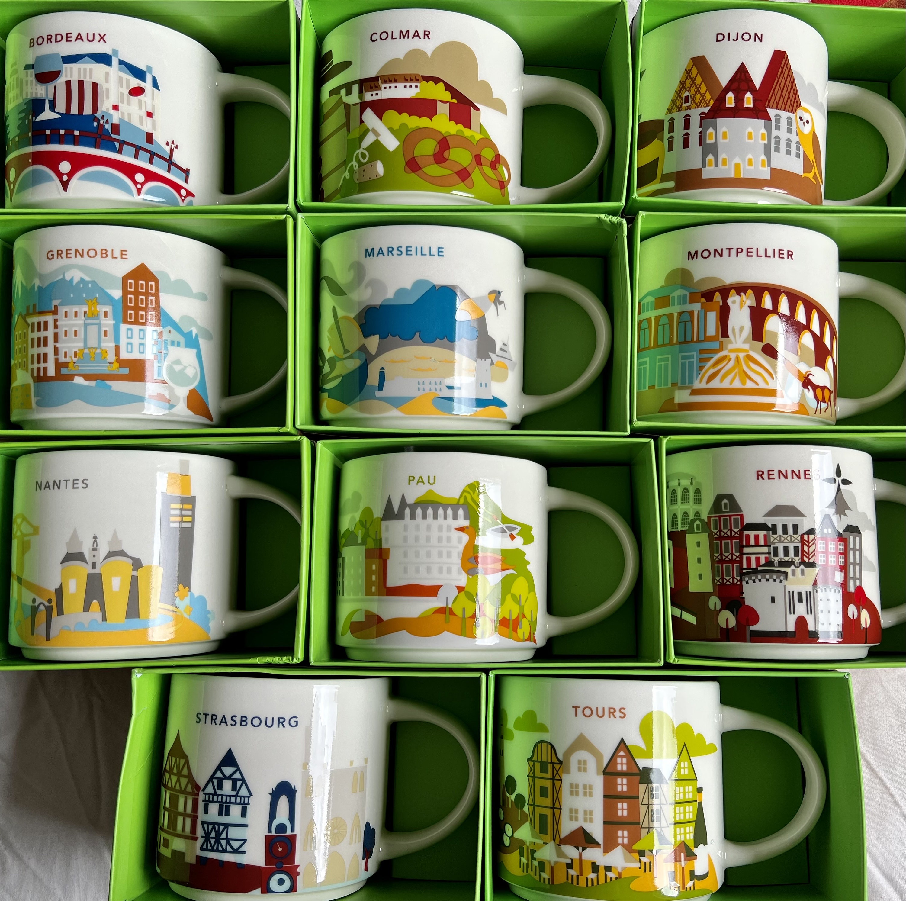 Starbucks city sale mugs