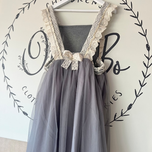 Tulle Dress, Baby Tulle Dress, lace and tulle dress, Toddler Photoshoot Dress, Boho dress, bridesmaid dress, Flower girl