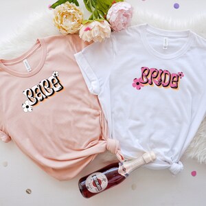 Retro Babe and Bride Shirt, Bachelorette Party Bride Shirts, Bach Weekend T-Shirts, Gifts for Bridesmaids, Retro Bachelorette