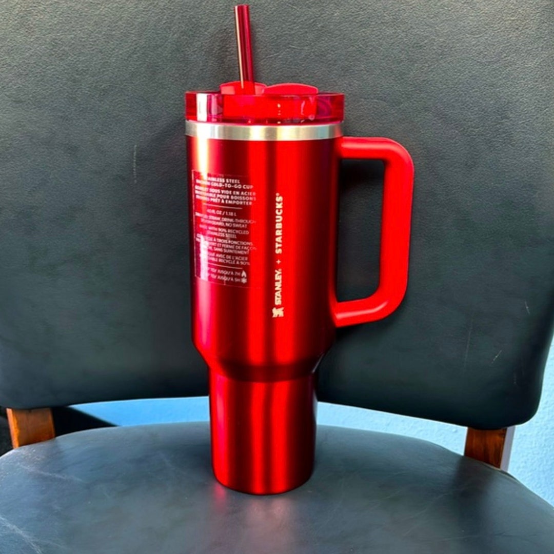 Starbucks Stanley Holiday 2023 Collab 40 Oz Red Tumbler Mug Etsy UK
