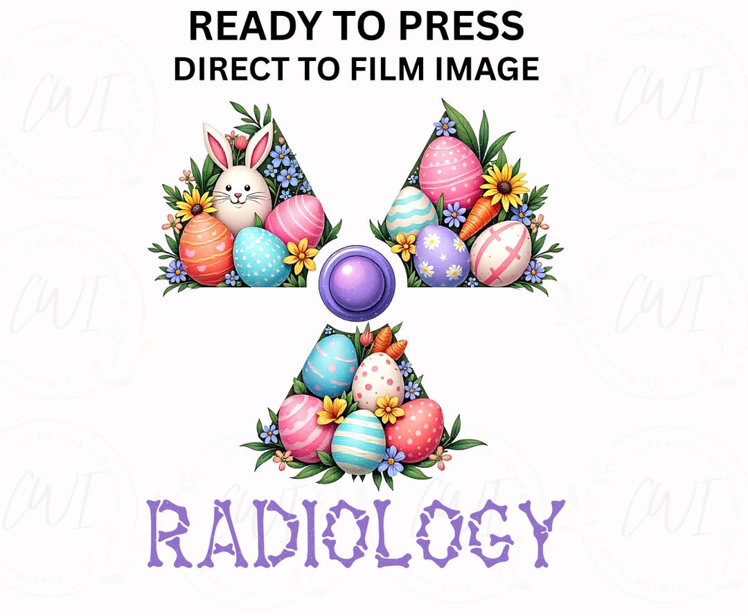 Radiology Easter DTF Transfer, X-ray Bunny Shirt Design (ready to Press ...