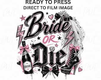 Junggesellinnenabschied Transfer Fertig Press Heat Design Bride Squad Brautbekleidung Brautjungfer Geschenk Grafik Skelett Hochzeit Shirt Individuell