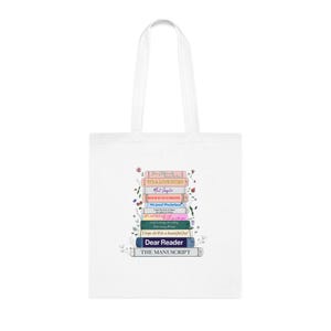 Tay fan eras literature tote bag with reading quotes