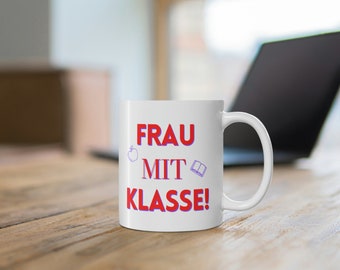 Frau mit Klasse German teacher mug