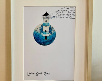 Posters| Print| Print| “Love goes out”| lighthouse
