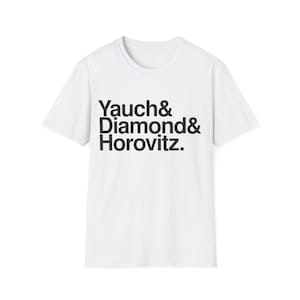 Yauch, Diamond, Horovitz, Helvetica, Hip Hop, Gift for Him, Ampersand Tee, Black Text
