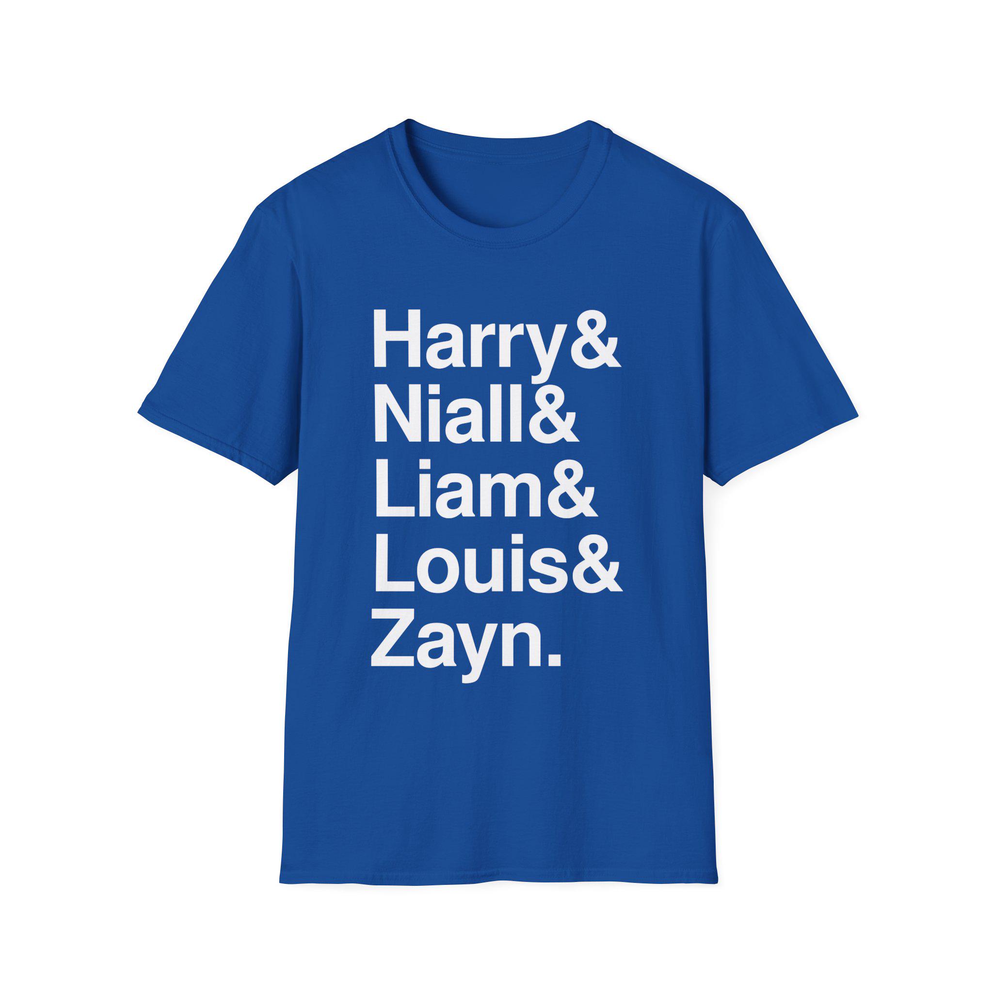 One Direction 1D T-shirt: Harry, Niall, Liam, Louis, Zayn - Etsy