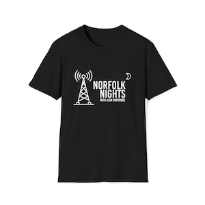 Alan Partridge T-Shirt: Norfolk Nights Weißer Text Tee