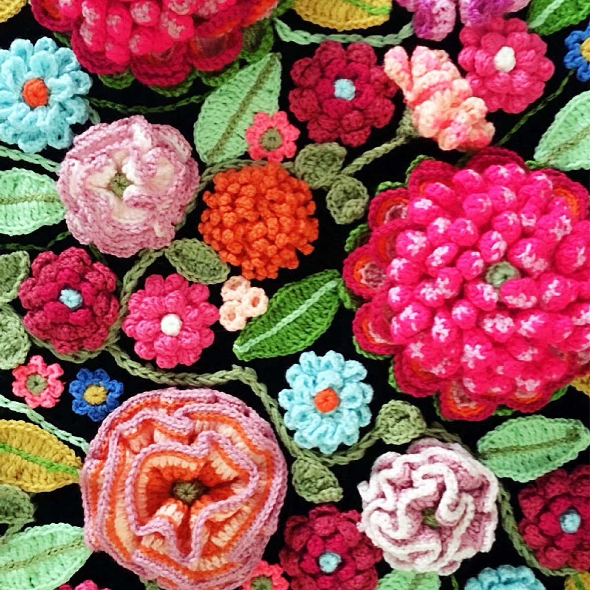Crochet Pattern Decorative Panel ‘bouquet of Hope’ - Flowers Vase Wall ...