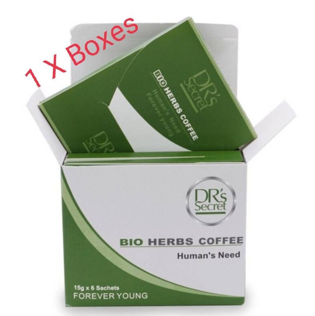 1 Box Drs Secret Bio Herbs Instant Coffee 15g X 6 Sachets for Etsy