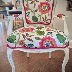 Custom Order Only - Floral French Armchairs customized to fit your style!