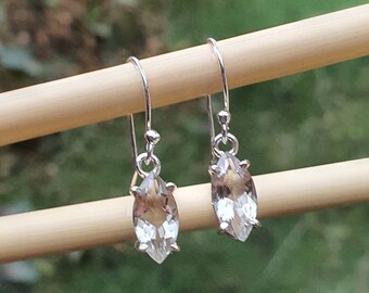 Marquise cut Green Amethyst Delicate Dangle 925 Sterling Silver Earrings for Women Anniversary Gift for Her Marquise Earrings Mothers Gifts
