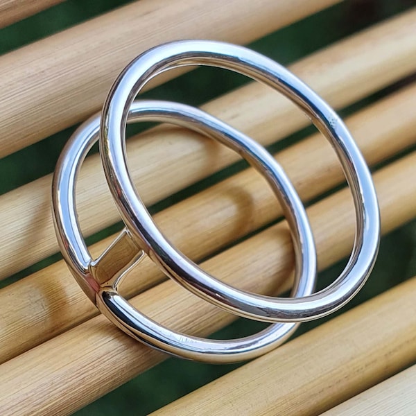 Sterling Silver Double Band Ring * Double Ring Band * Silver Rings * Minimalist Ring * Handmade Gift Ideas * Thumb Ring * Christmas Gifts