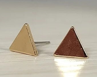 Triangle Stud Earrings - Geometric Studs - Triangle Earrings - Silver Stud Earring - Silver Post Earring - Minimalist Jewelry - Gift for Her