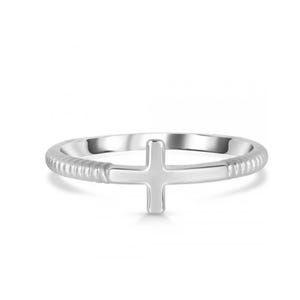 Cross Ring* Sterling Silver Cross Ring* Handmade Ring* Dainty Cross Ring* Stackable Ring* Mini Cross Jewelry* Perfect Gift for Her Mother